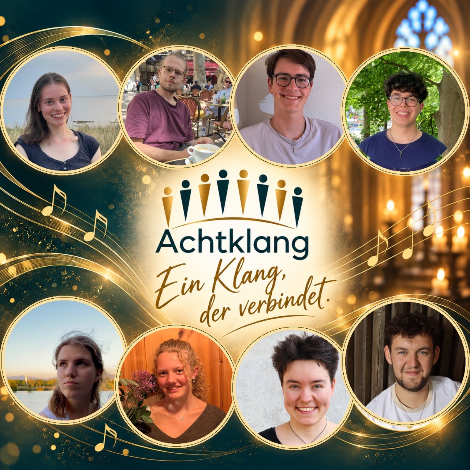 Achtklang – alle acht Ensemblemitglieder